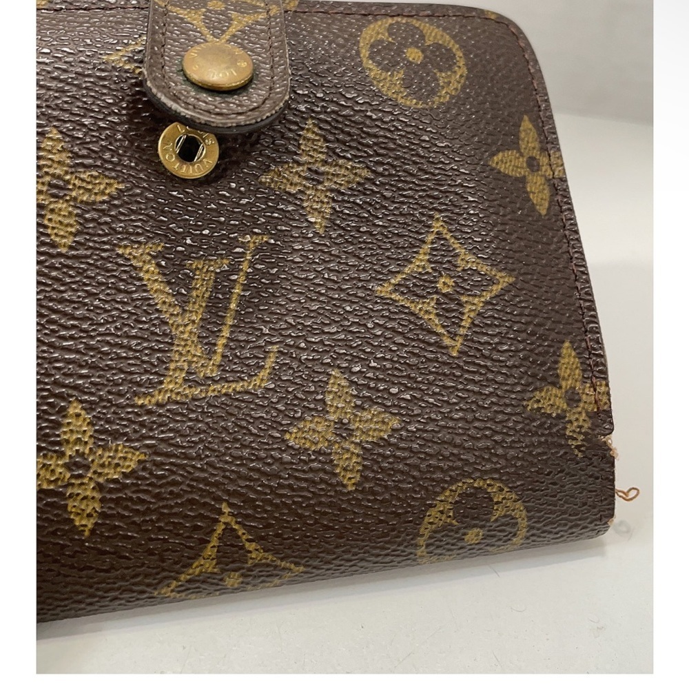 Louis Vuitton Brown Logo Monogram Wallet - Picture 7 of 10